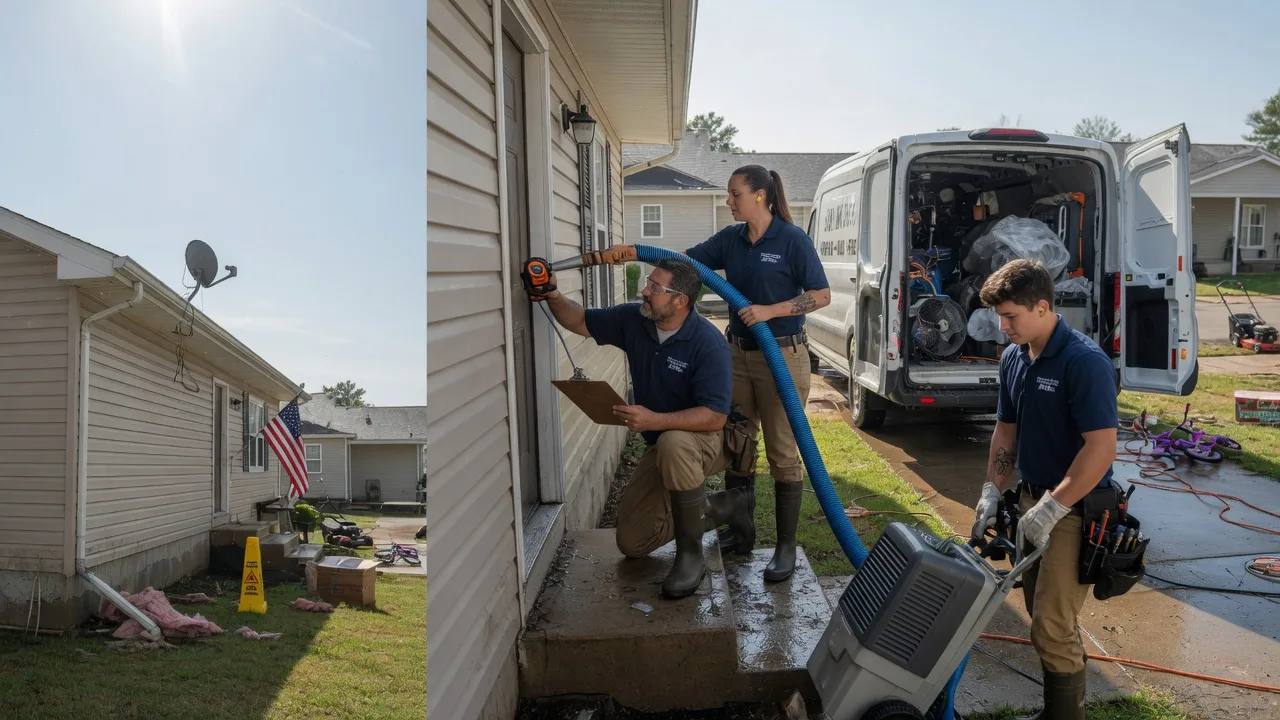 Ceiling Water Damage Restoration in Loomis, NE near me